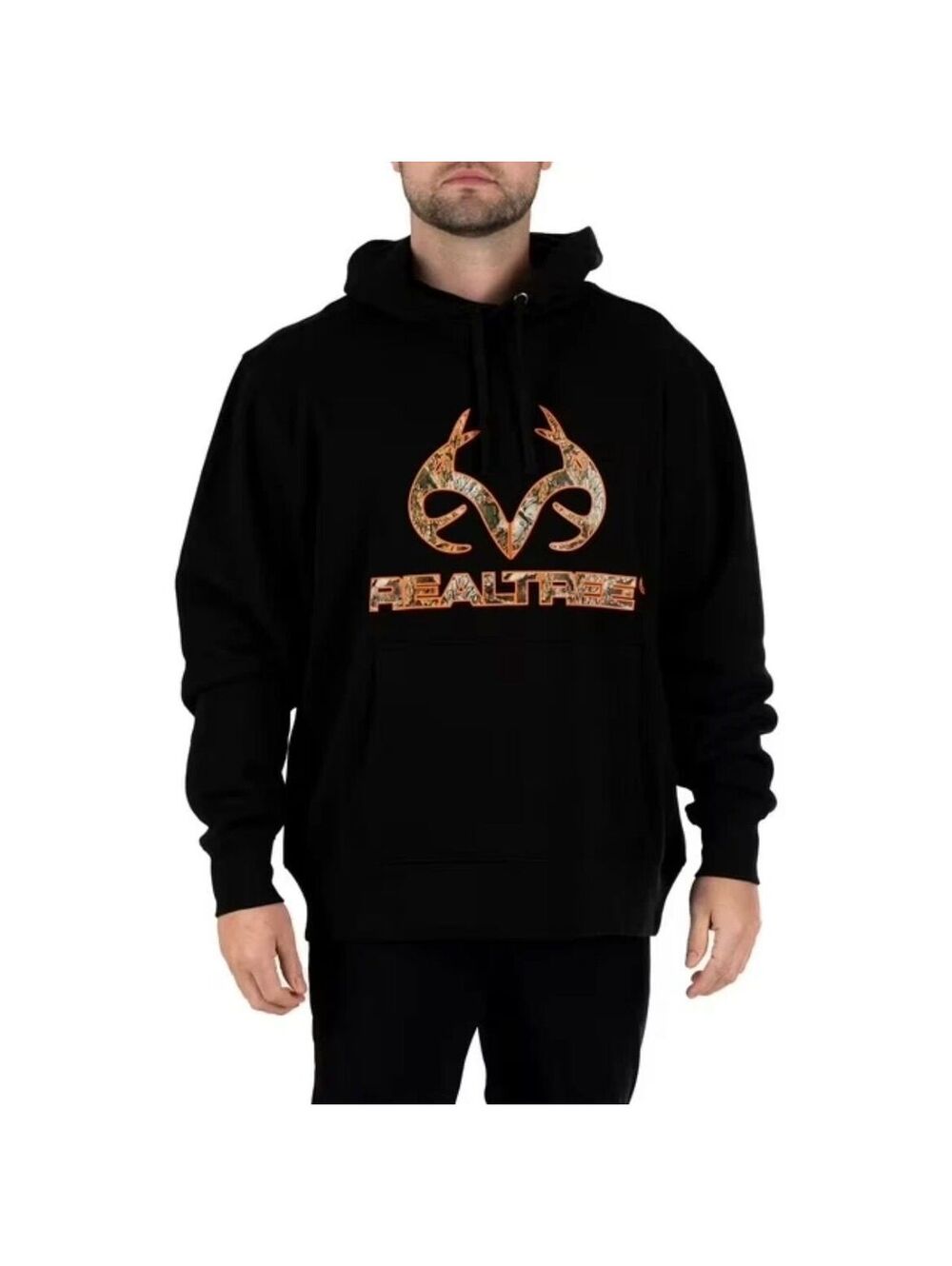 NWT Realtree Men's Black Fleece Hoodie Size L